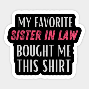 World's best sister-in-law sister in law shirts cute with flowers Sticker